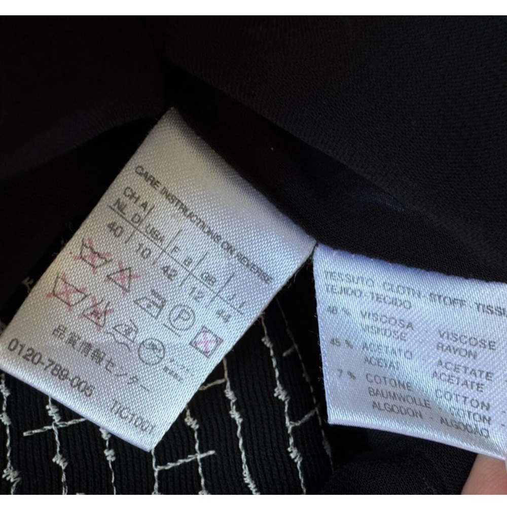 MaxMara Black and White Sz 10 Women’s Jacket Blazer Italy - Picture 8 of 8